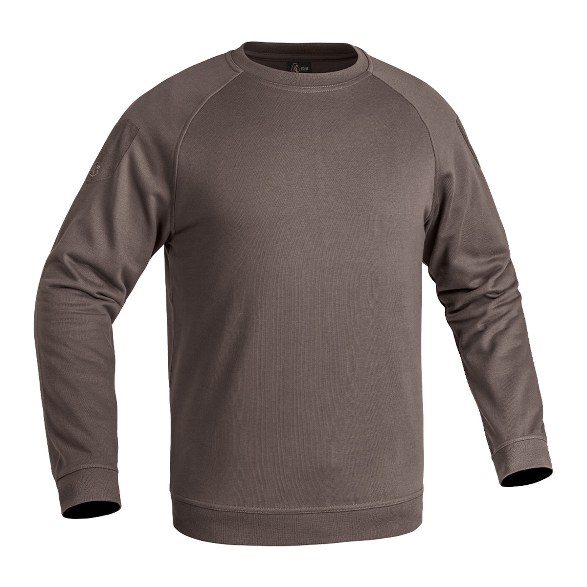 Sweatshirt, Crewneck, Long Sleeve, Taupe, Plain