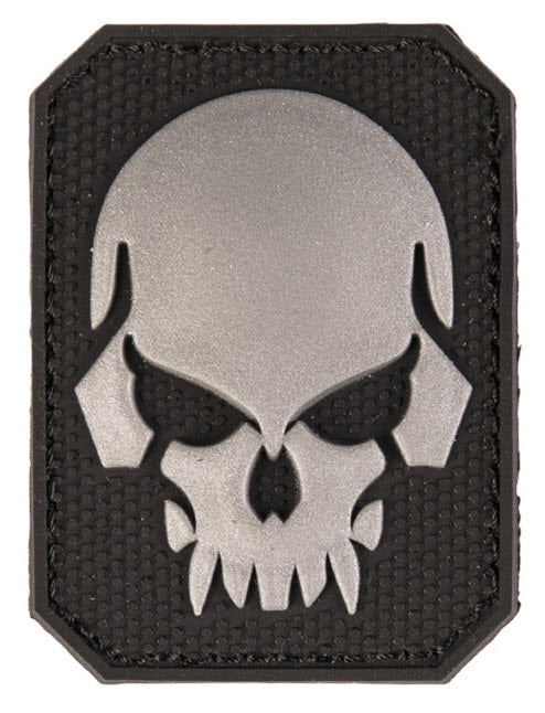 Klettabzeichen 3D skull small - schwarz