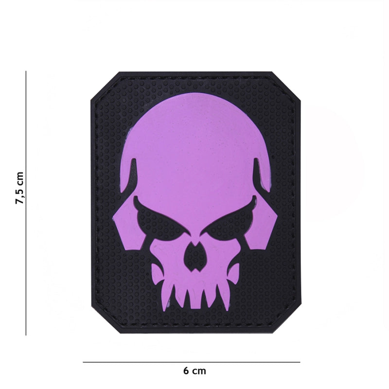 Klettabzeichen 3D skull large - pink