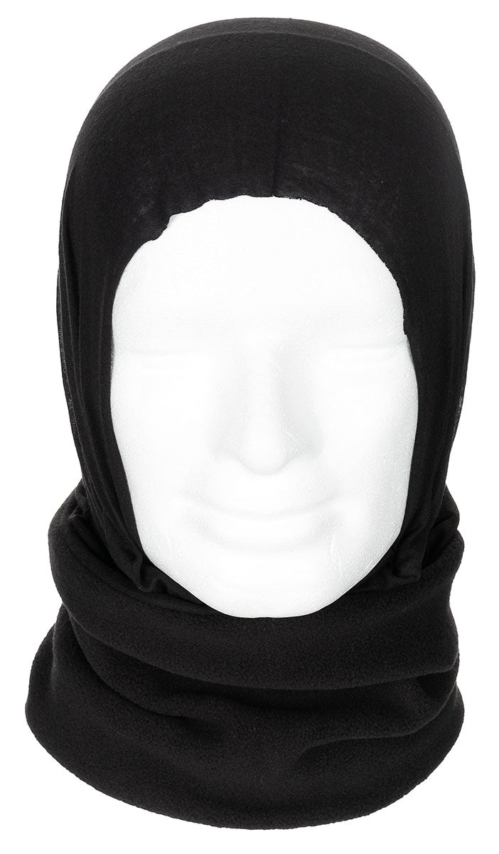 Rundschal, Fleece, schwarz