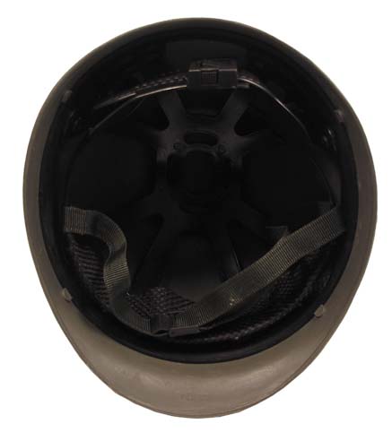 US Helm, Kunststoff, mit Stoffbezug, flecktarn
