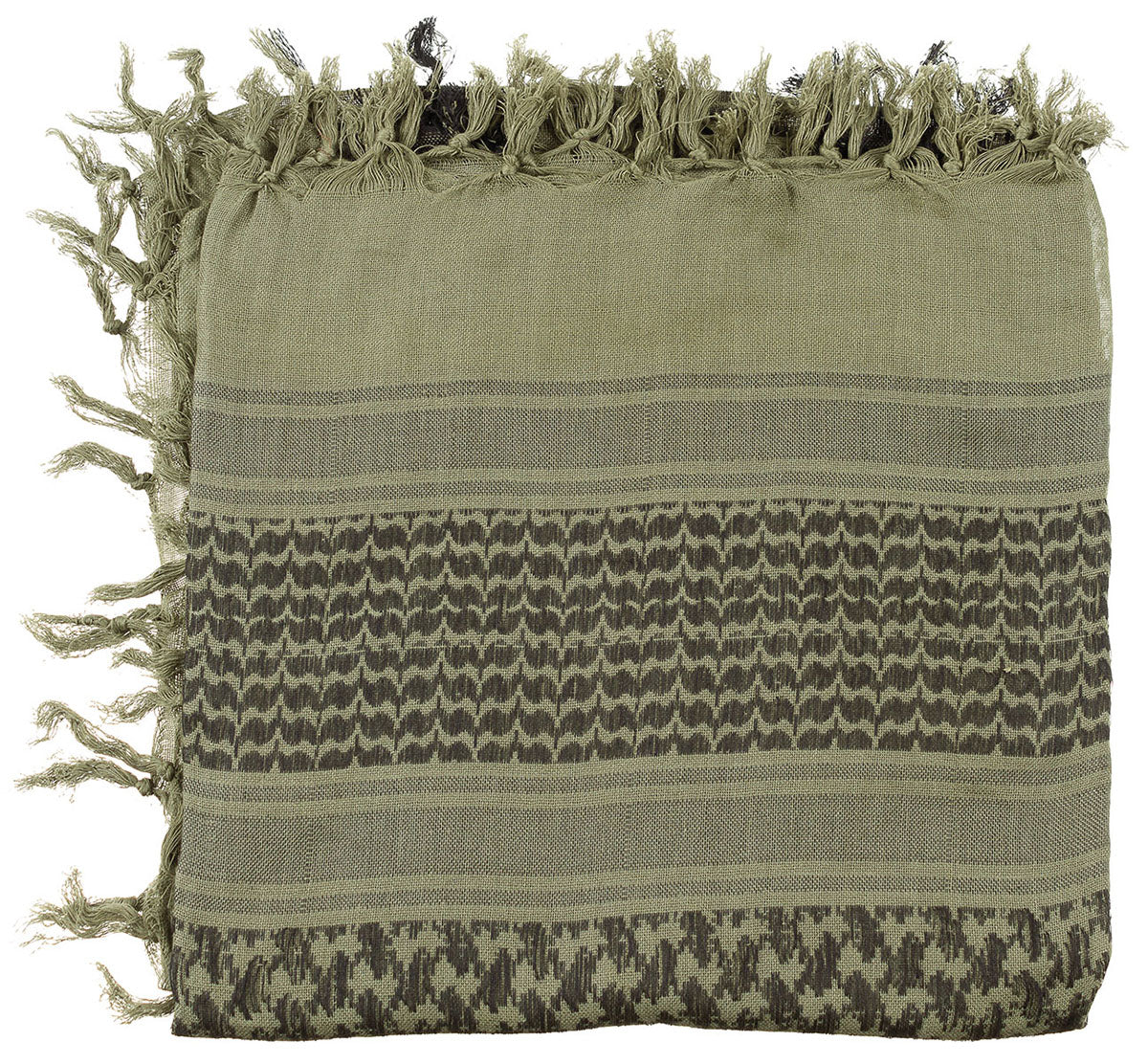 Halstuch, "Shemagh", Supersoft, oliv-schwarz