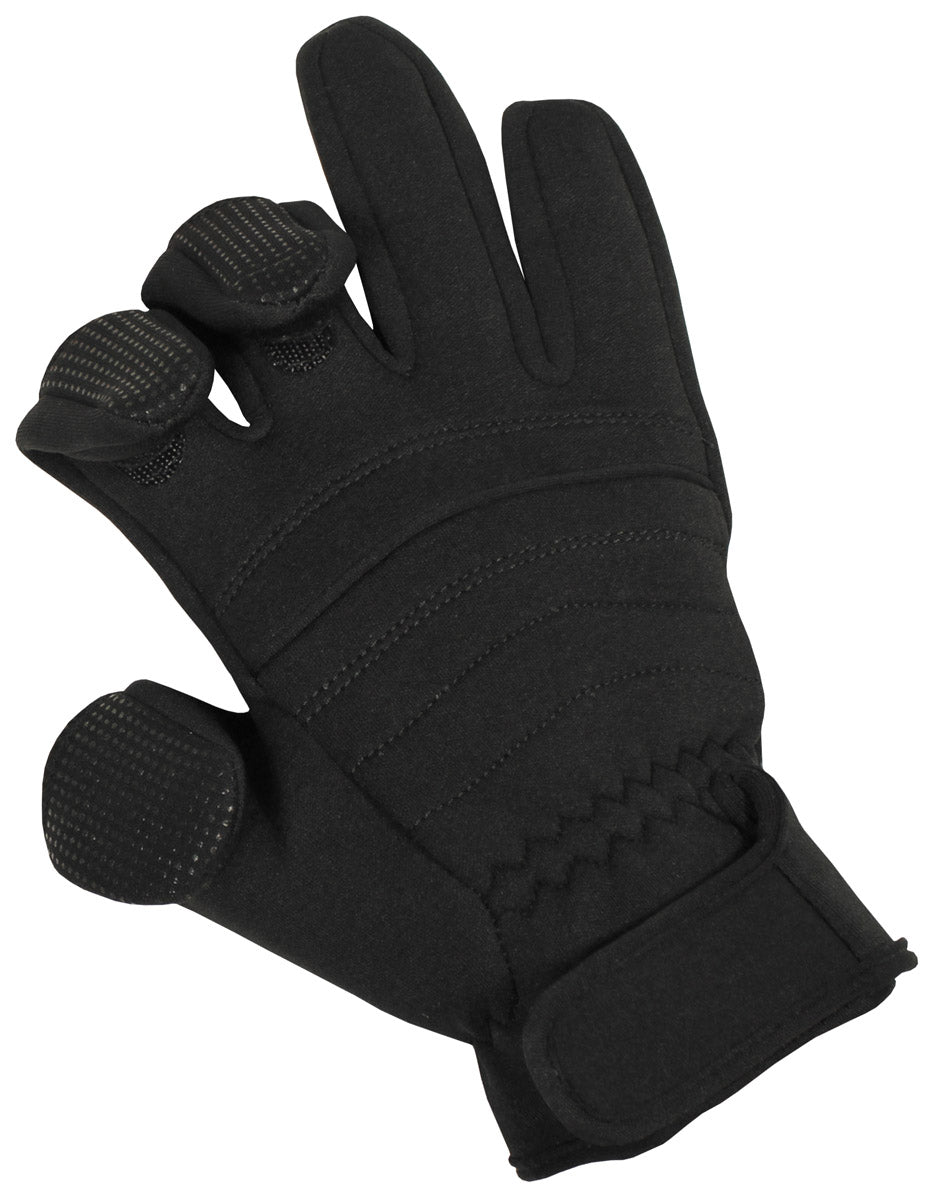 Fingerhandschuhe, "Combat", Neopren, schwarz