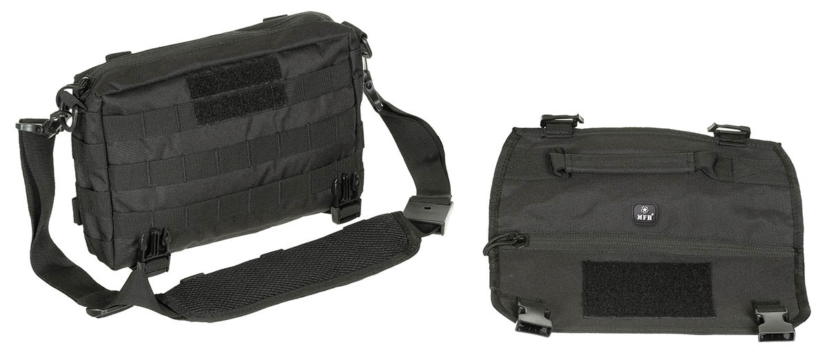 Schulter-Tragetasche, "MOLLE", schwarz