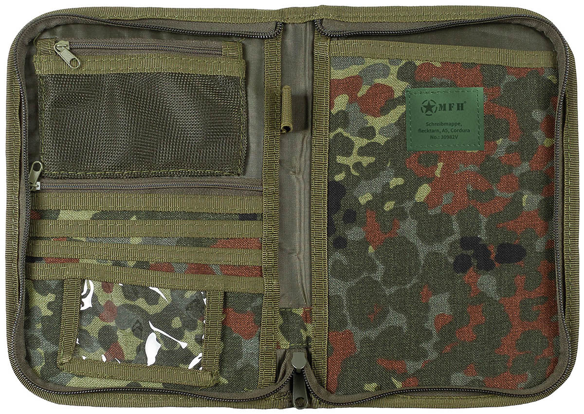 Schreibmappe, flecktarn, A5, Cordura