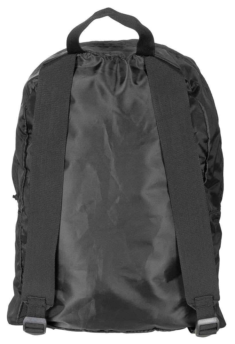 Rucksack, faltbar, schwarz