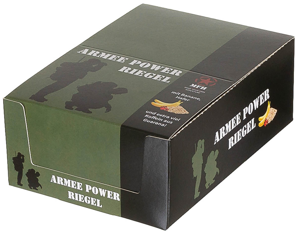 Person, Armee Power Riegel, Riegel, Keks, Banane, Guarana