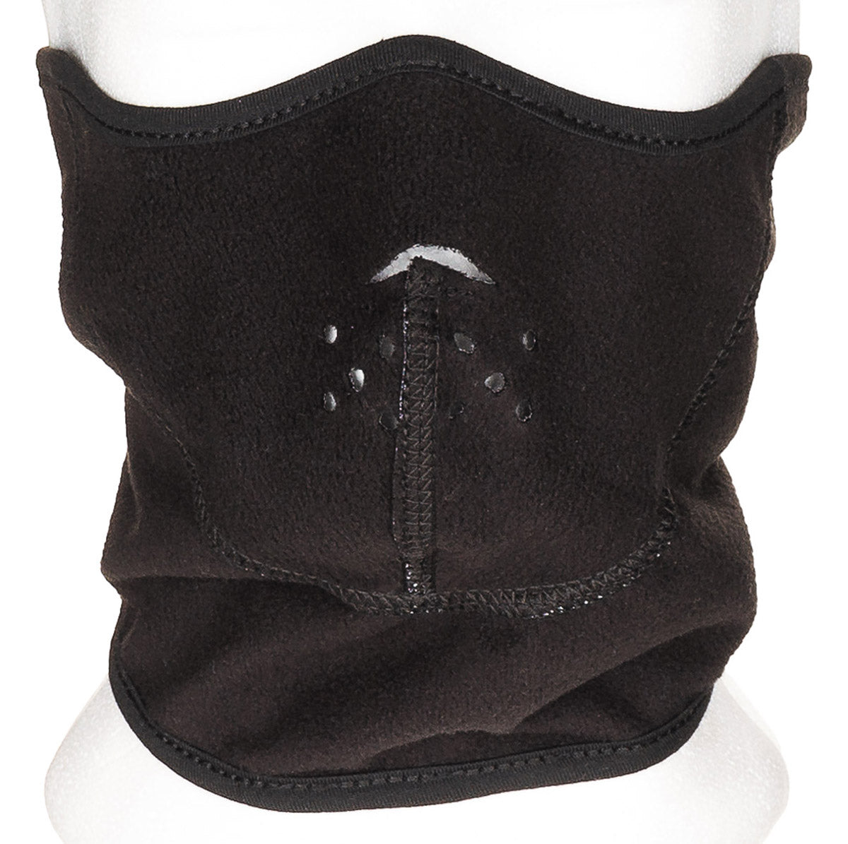 Kälteschutzmaske, Fleece, schwarz, winddicht, wendbar