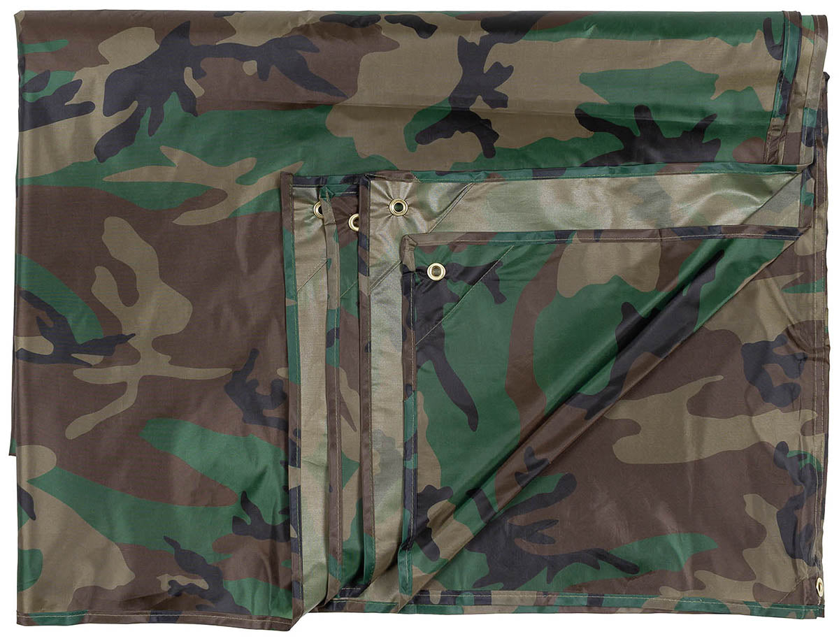 Mehrzweckplane, "Tarp", woodland, ca. 400 x 500 cm