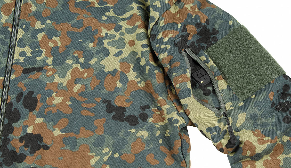 Militärisch, Militärische Uniform, Mantel, Jacke, Tarnung, Camouflage, Jacket, Zip, Boom pocket, Velcro patch, camouflage, ja