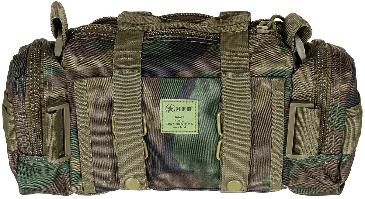 Tasche, Handtasche, Militär, Militärische Uniform, Tarnung, Tasche, Taktische Tasche, Camouflage, Woodland, Gürteltasche, Tas