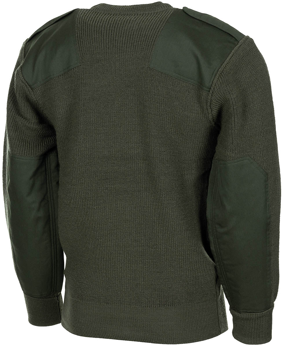 BW Pullover, mit Brusttasche, oliv