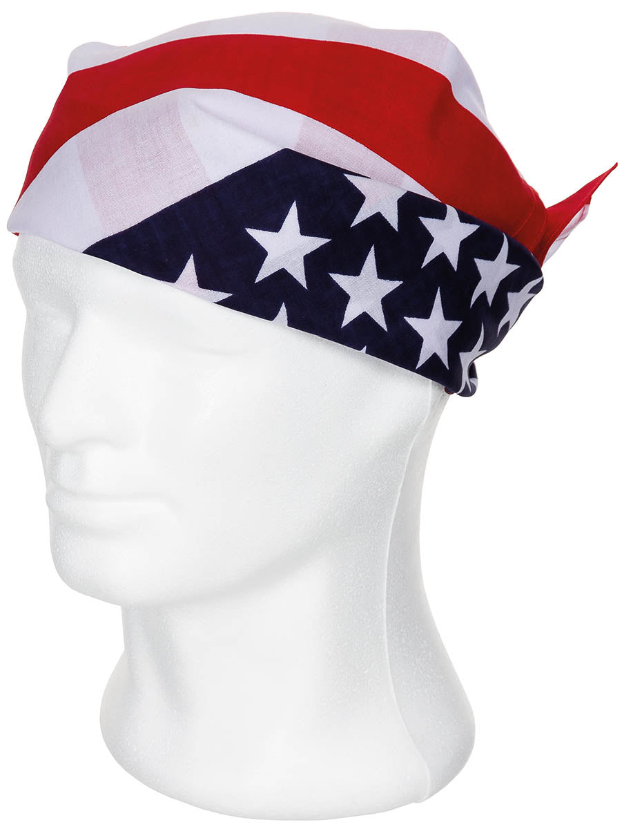 Bandana, USA Fahne, ca. 55 x 55 cm, Baumwolle