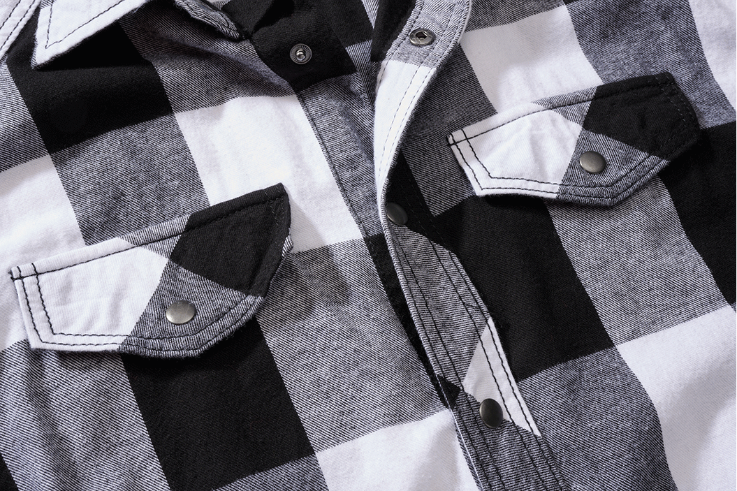 Check Shirt Sleeveless white/black