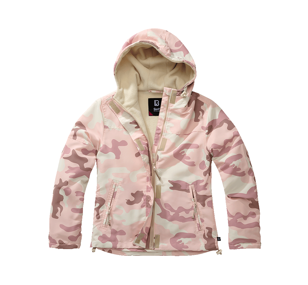Women Frontzip Windbreaker candy camo
