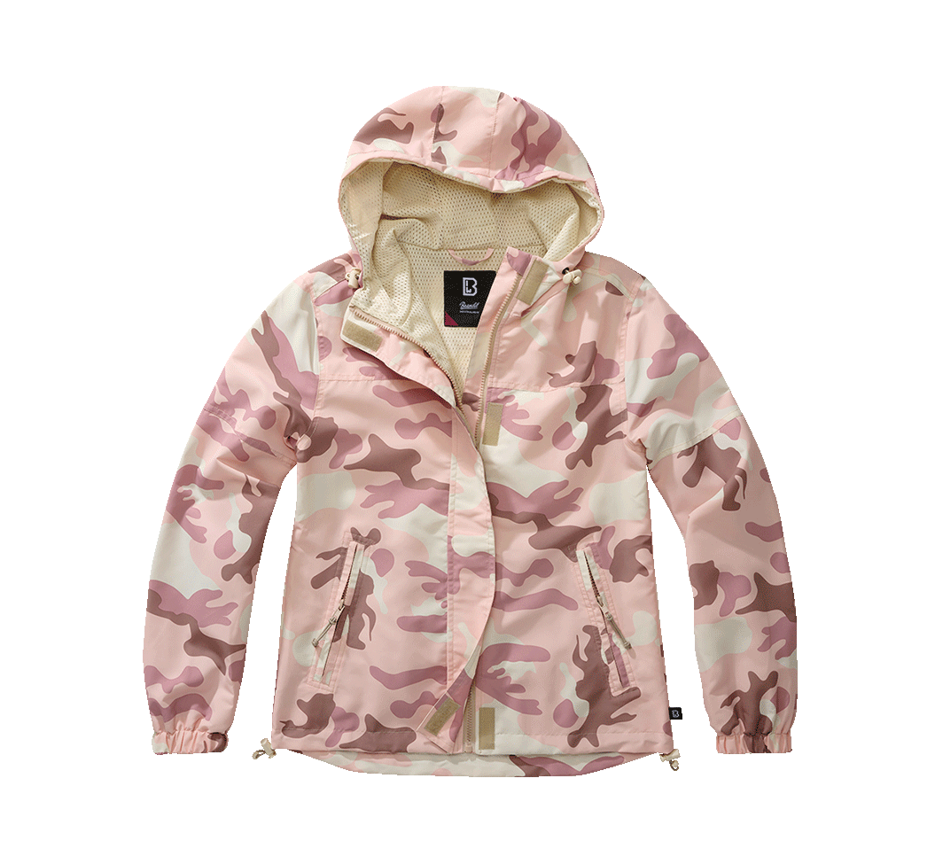 Women Summer Frontzip Windbreaker candy camo