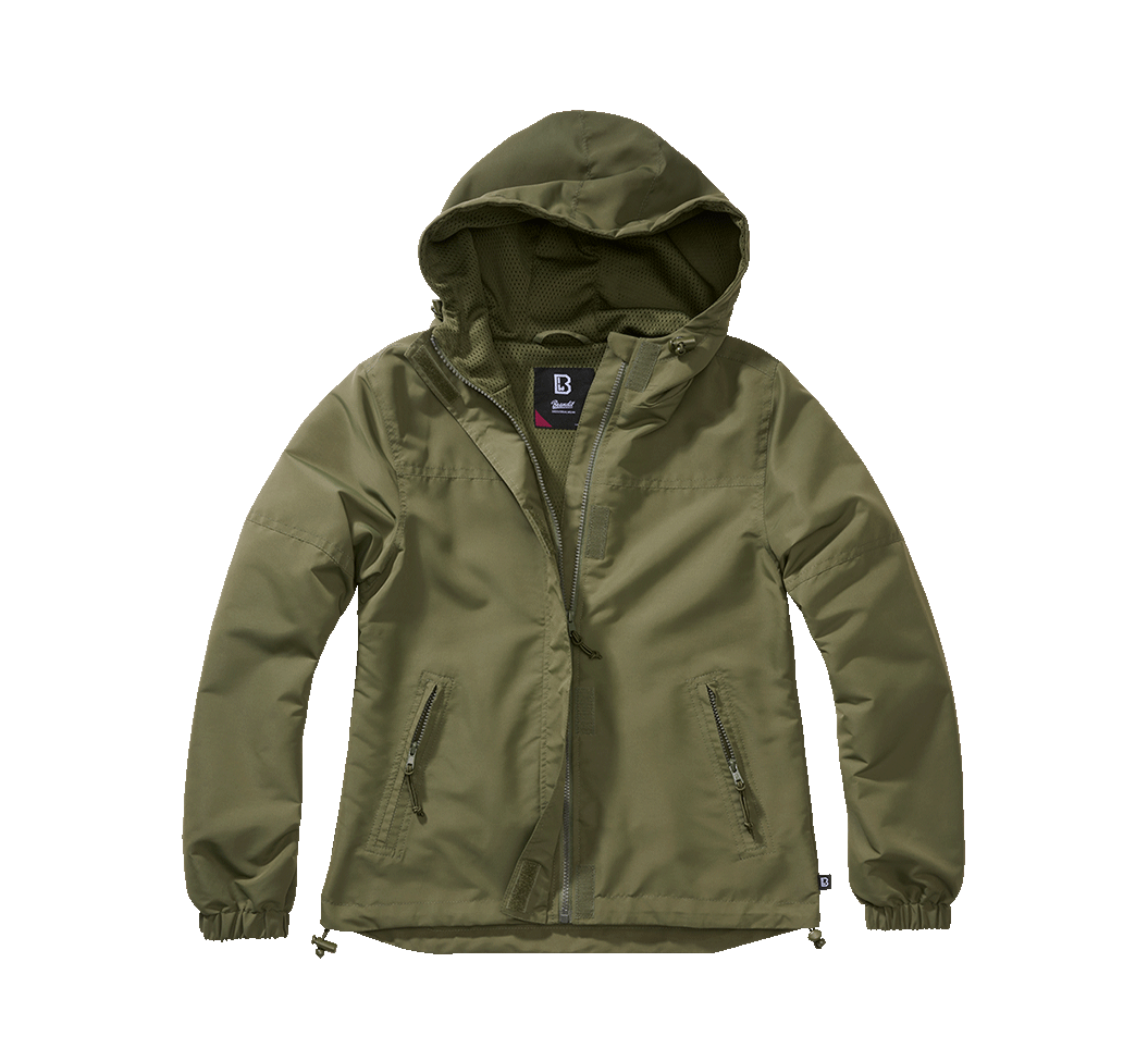Women Summer Frontzip Windbreaker olive