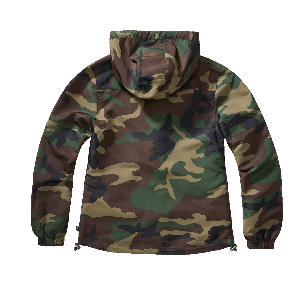Women Summer Frontzip Windbreaker woodland