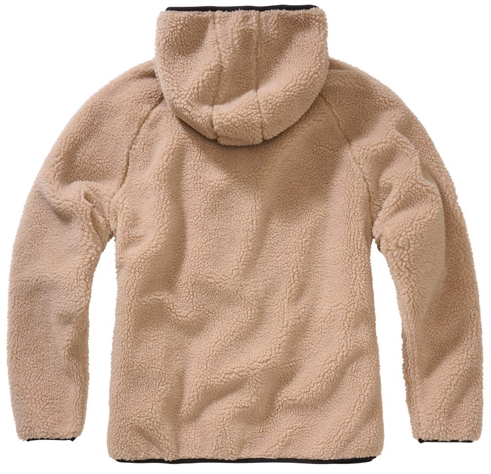 Women Teddyfleece Jacket Hooded camel