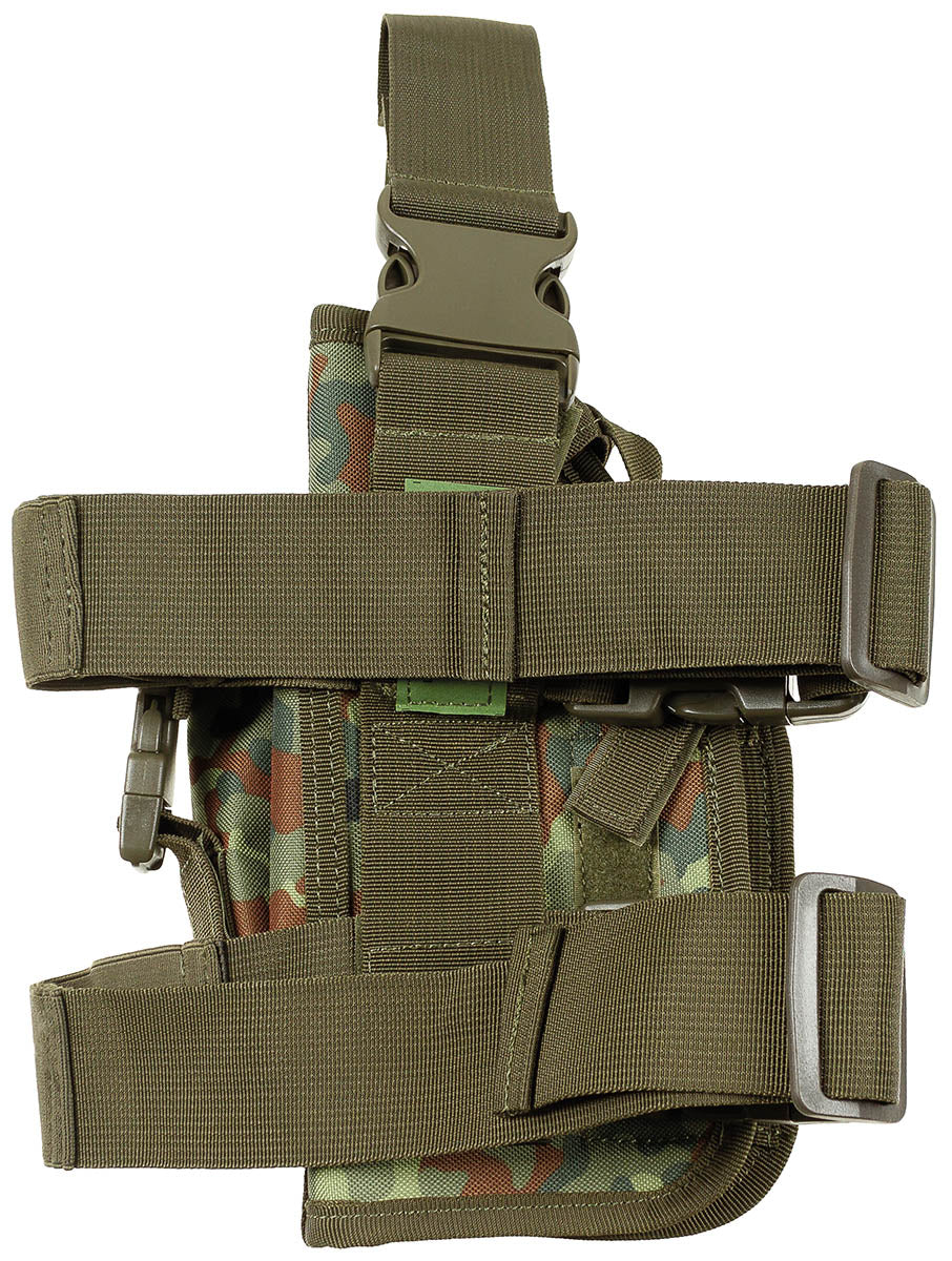 Pistolenbeinholster,flecktarn, rechts