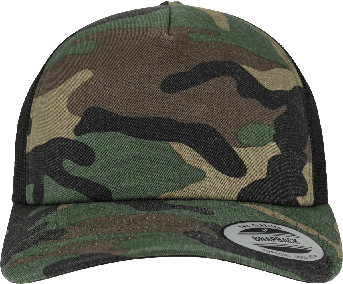 Camo Trucker Cap woodland-black