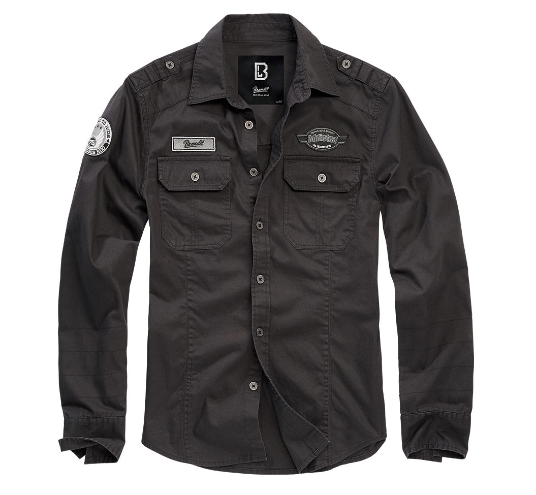 Luis Vintage Shirt Long Sleeve black