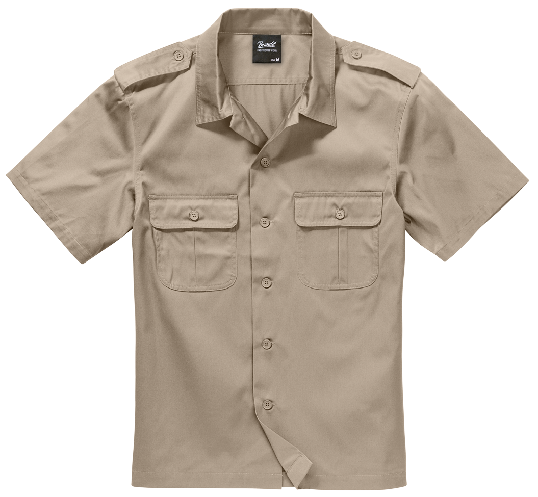 US Shirt Short Sleeve beige