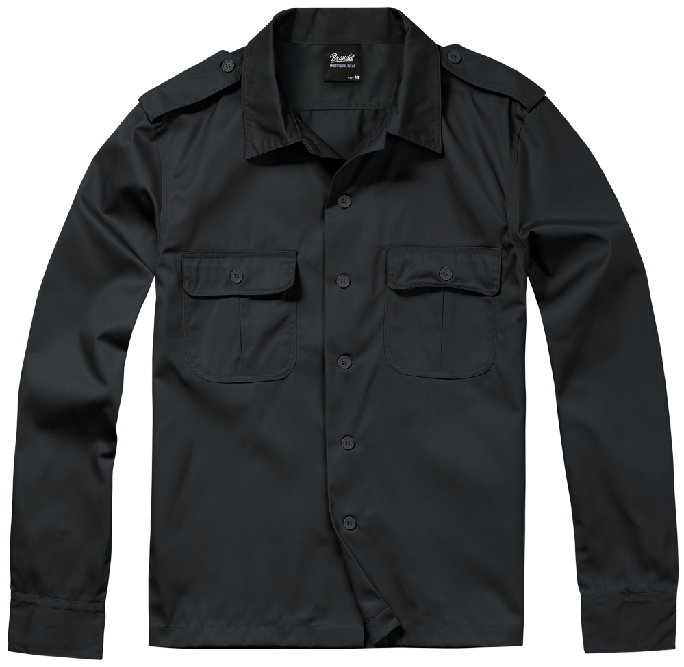 US Shirt Long Sleeve black