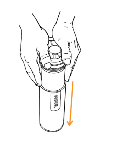 GRAYL - Wasserfilter Geopress Purifier Bottle (Bali Blue)
