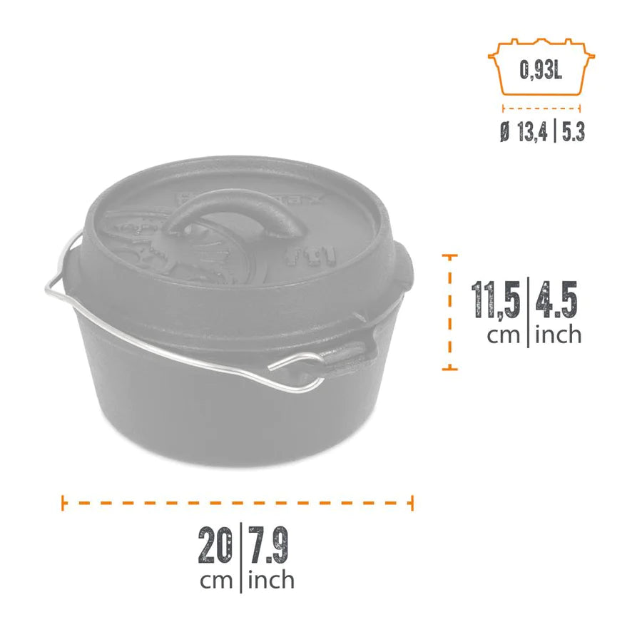 Petromax - Feuertopf / Dutch Oven ft1 ohne Füsse (0,93 Liter)