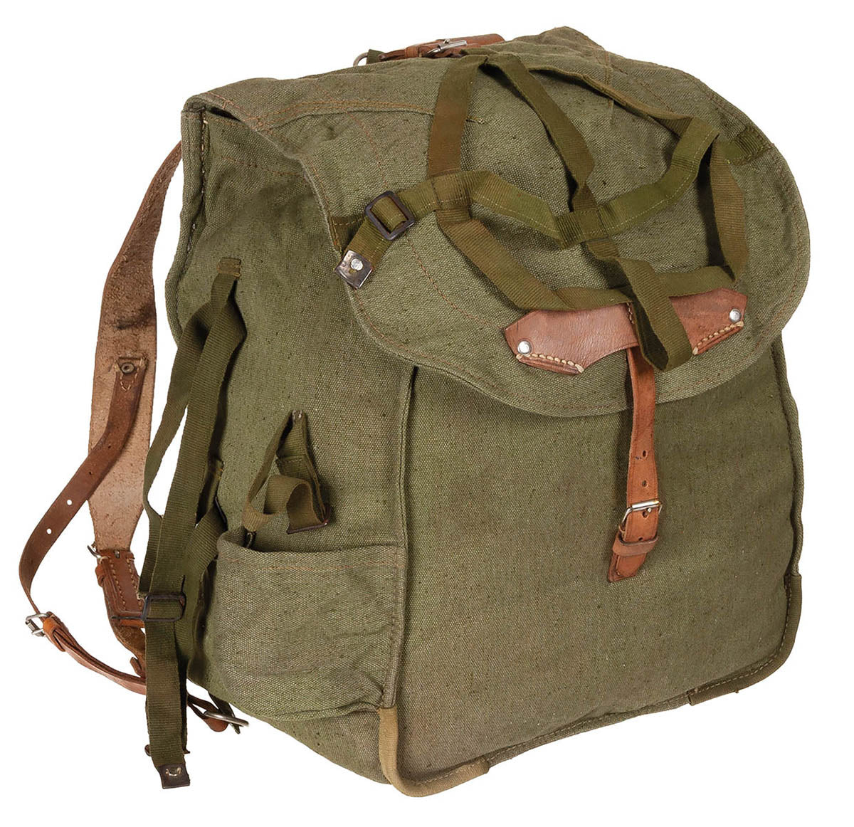 Rumän. Rucksack, oliv, neuw., mit Lagerspuren