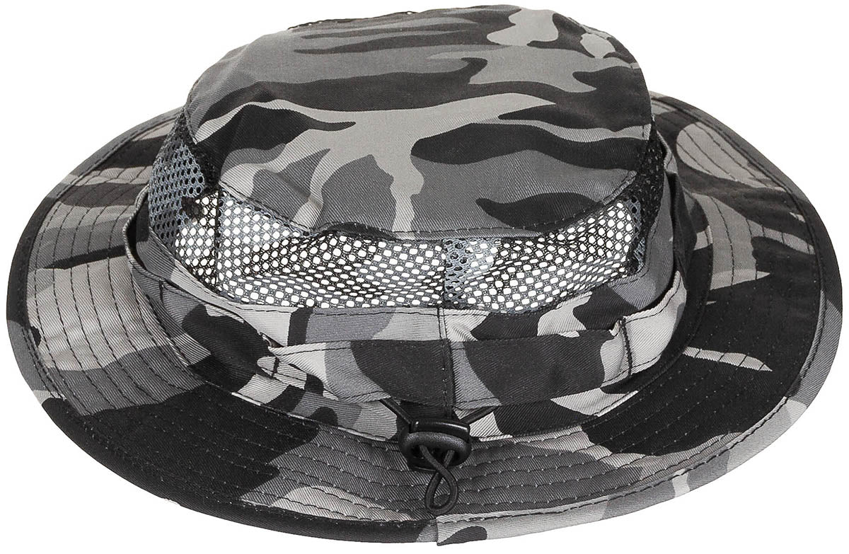 Buschhut, "Mesh Boonie", grey camo