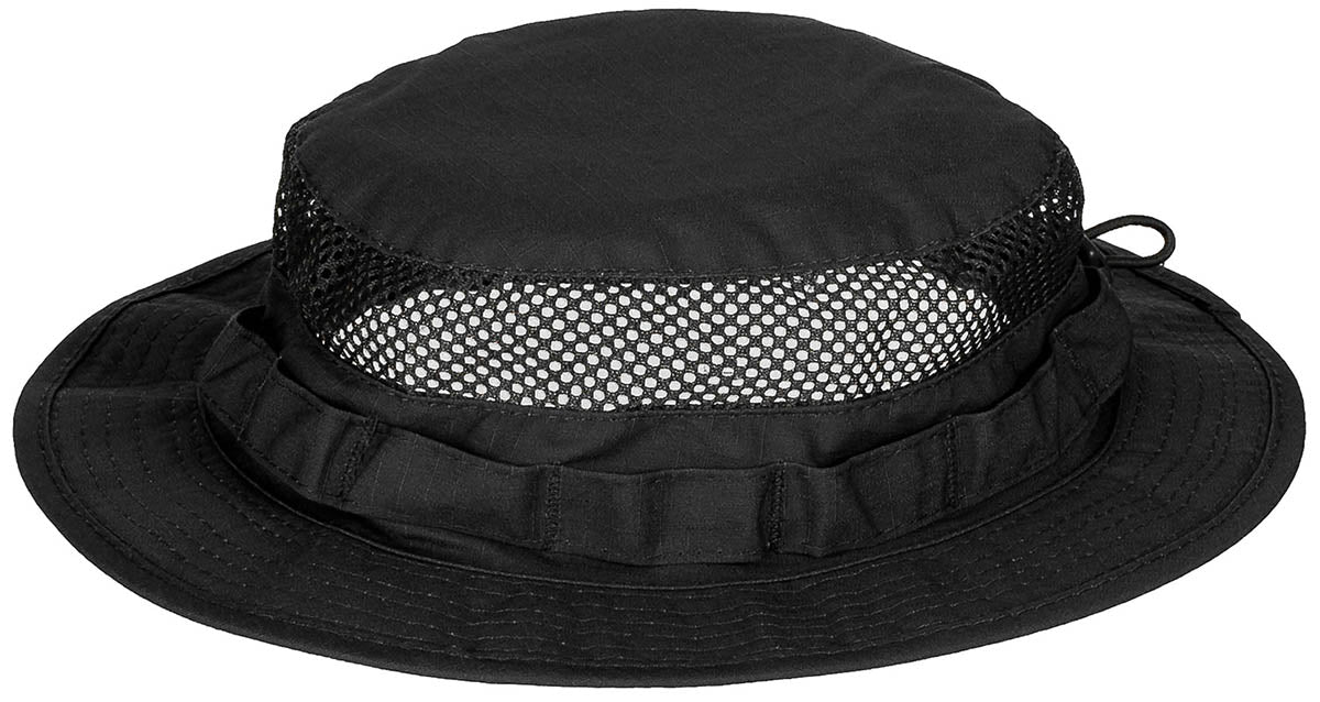 Buschhut, "Mesh Boonie", schwarz