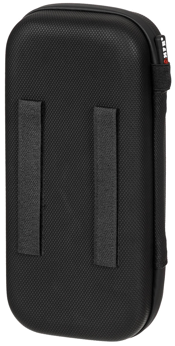 Tasche, Hartschale, gross, mit Klettschlaufen, schwarz