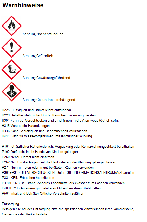 Feuerzeugbenzin 125 ml