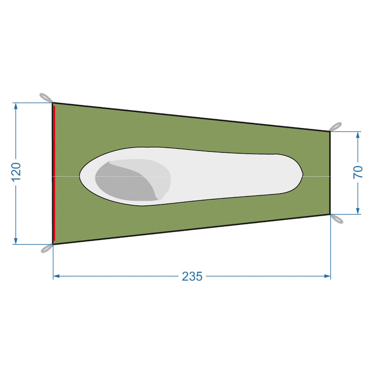 Tatonka - Single Mesh Tent Moskitozelt für 1 Person (olive)