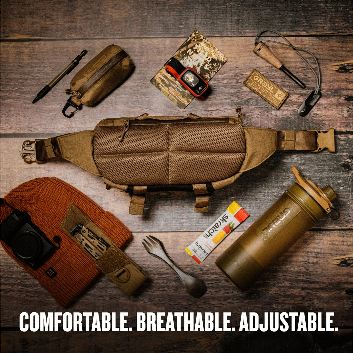 GRAYL - Transport Hip Pack Hüfttasche 2 Liter (Covert Black)