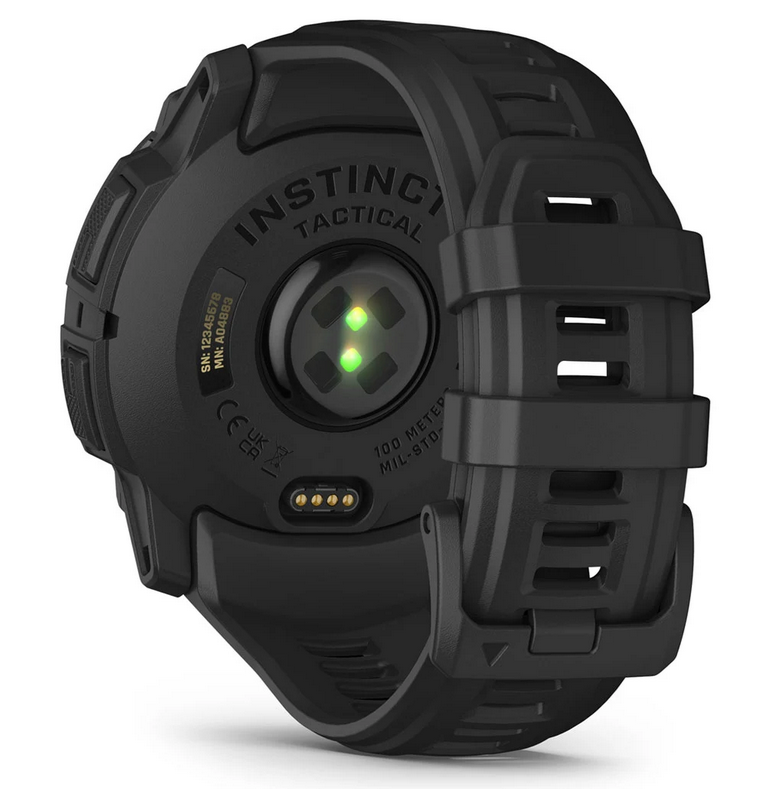 Instinct 3 – 50 mm AMOLED Tactical Schwarz mit Silikon-Wechselarmband 22 mm
