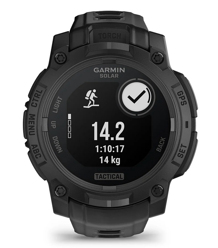 Instinct 3 – 45 mm Solar Tactical Schwarz mit Silikon-Wechselarmband 22 mm