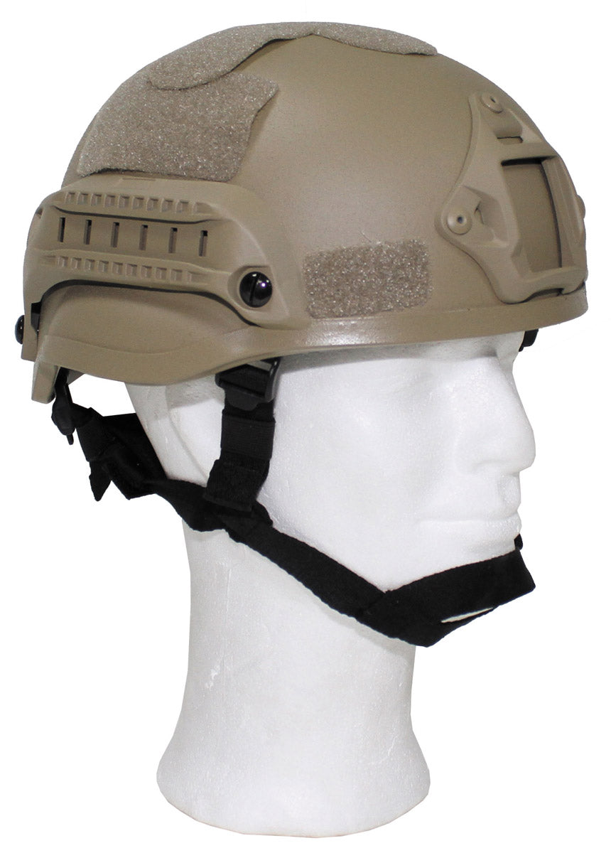 US Helm, "MICH 2002", Rails, coyote tan, ABS-Kunststoff