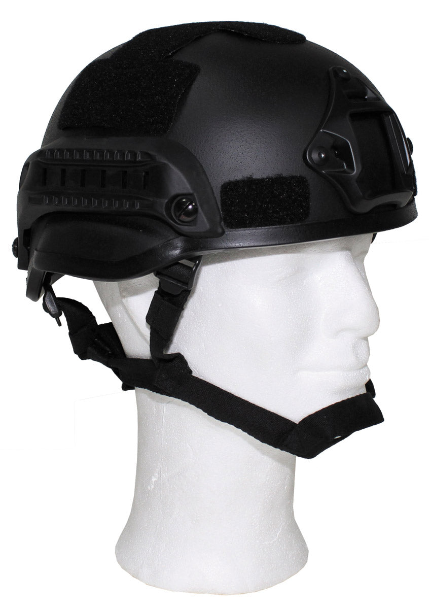 US Helm, "MICH 2002", Rails, schwarz, ABS-Kunststoff