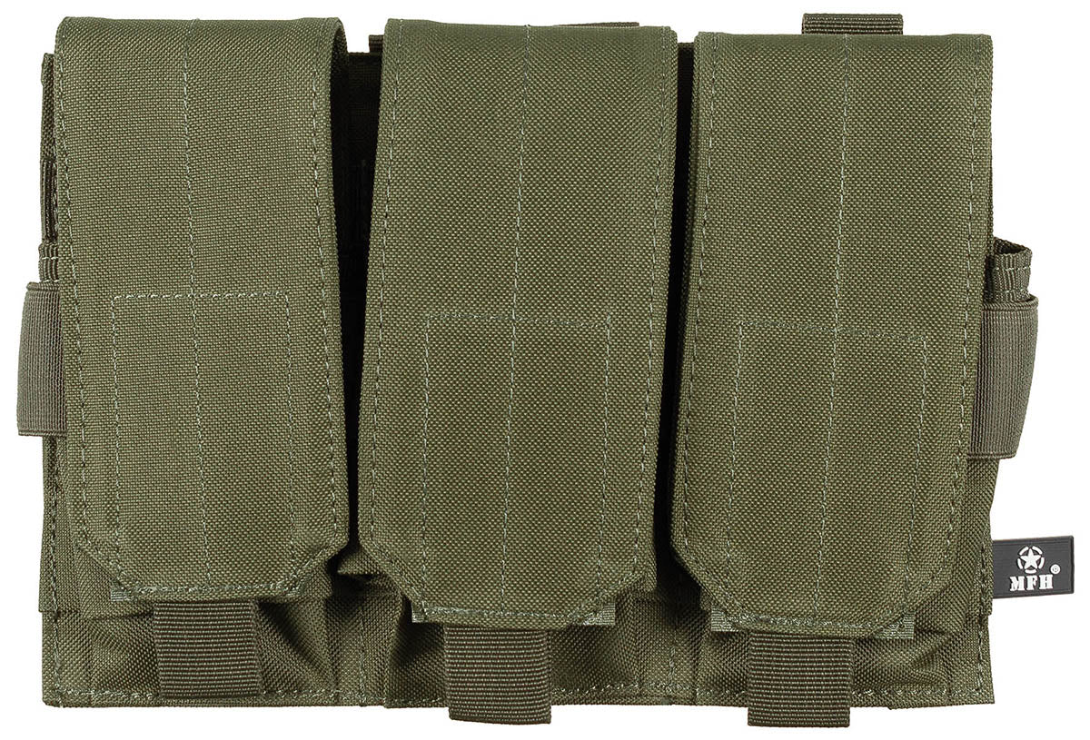 Magazintasche,3-fach,"MOLLE", oliv