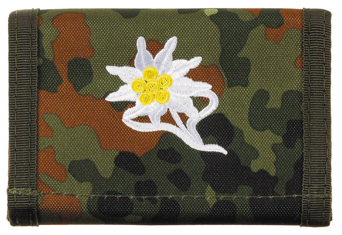 BW Geldbörse, flecktarn, "Edelweiss"