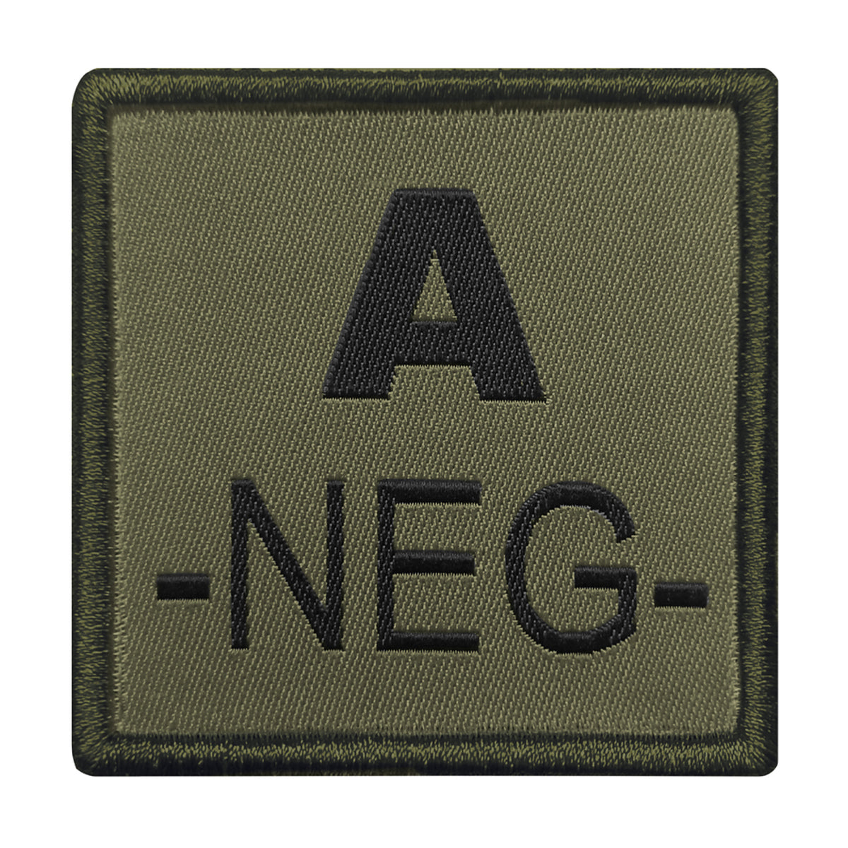 A10 Equipment - Patch Blutgruppe A- (oliv)