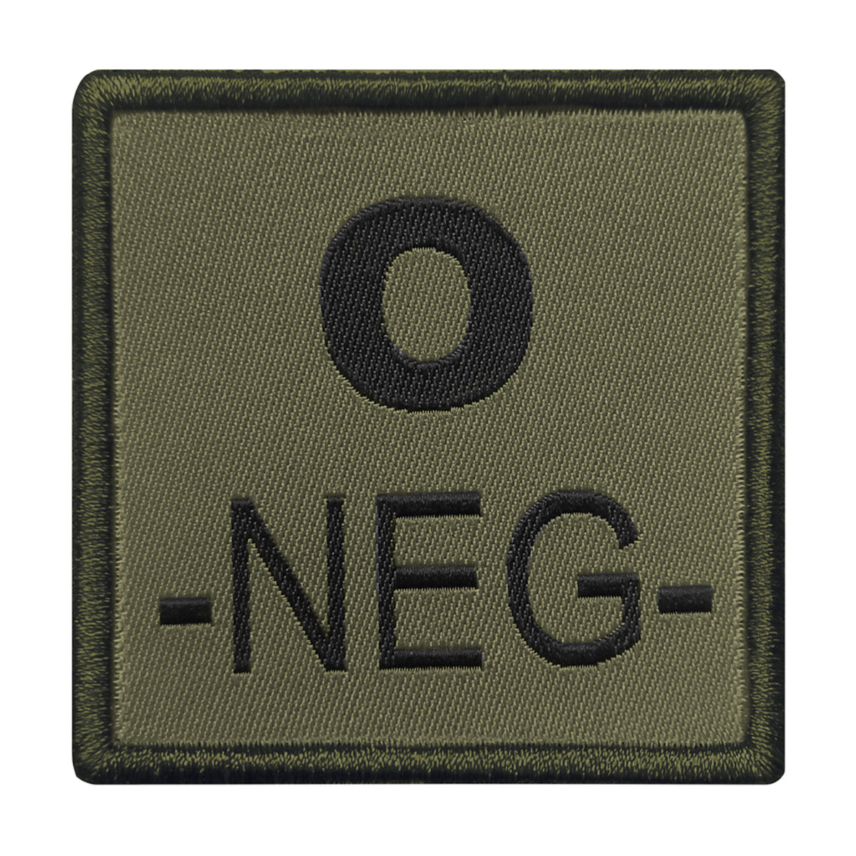 A10 Equipment - Patch Blutgruppe 0- (oliv)