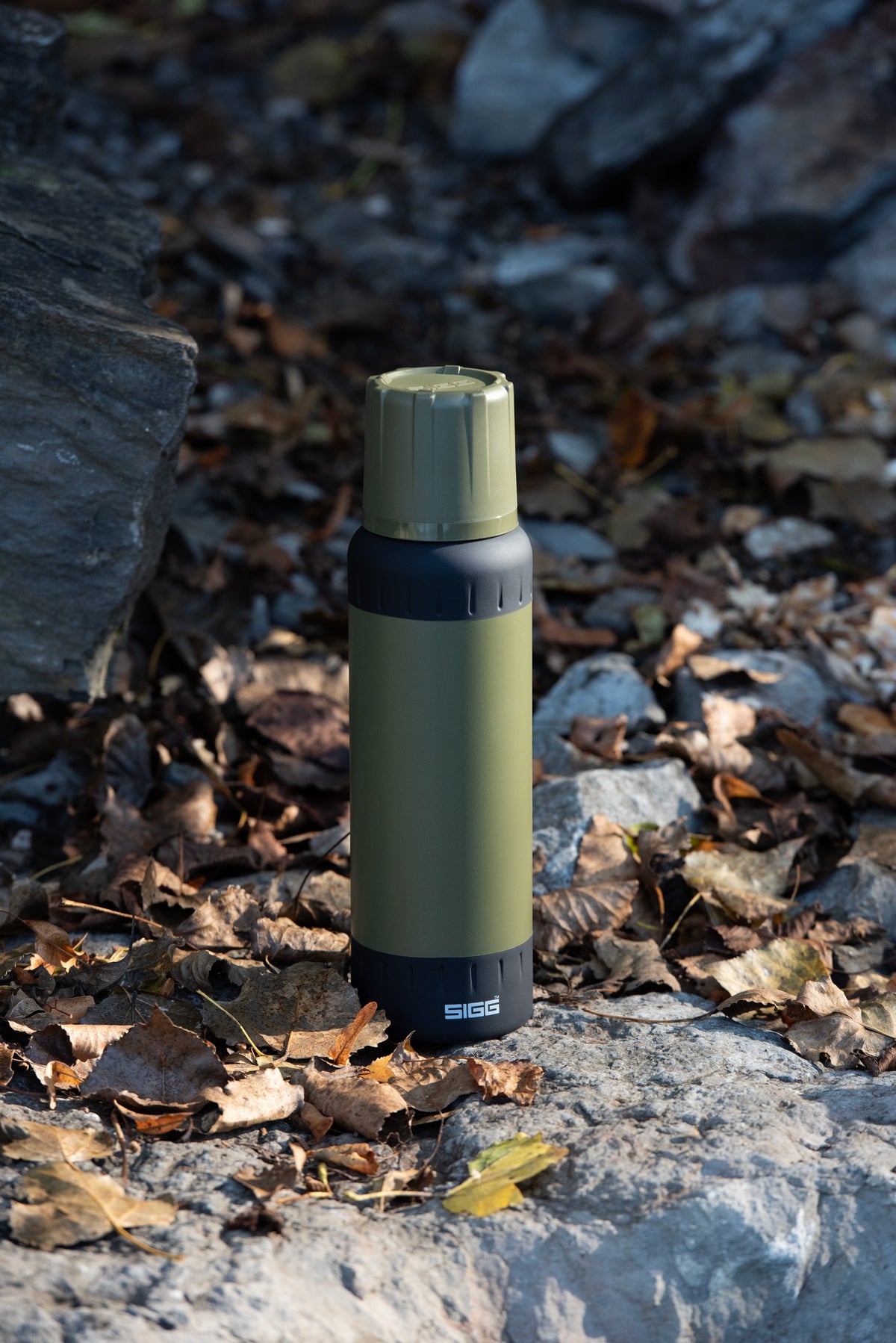 SIGG - Thermo Trinkflasche Alpine Star Roasted Green 1.0 L