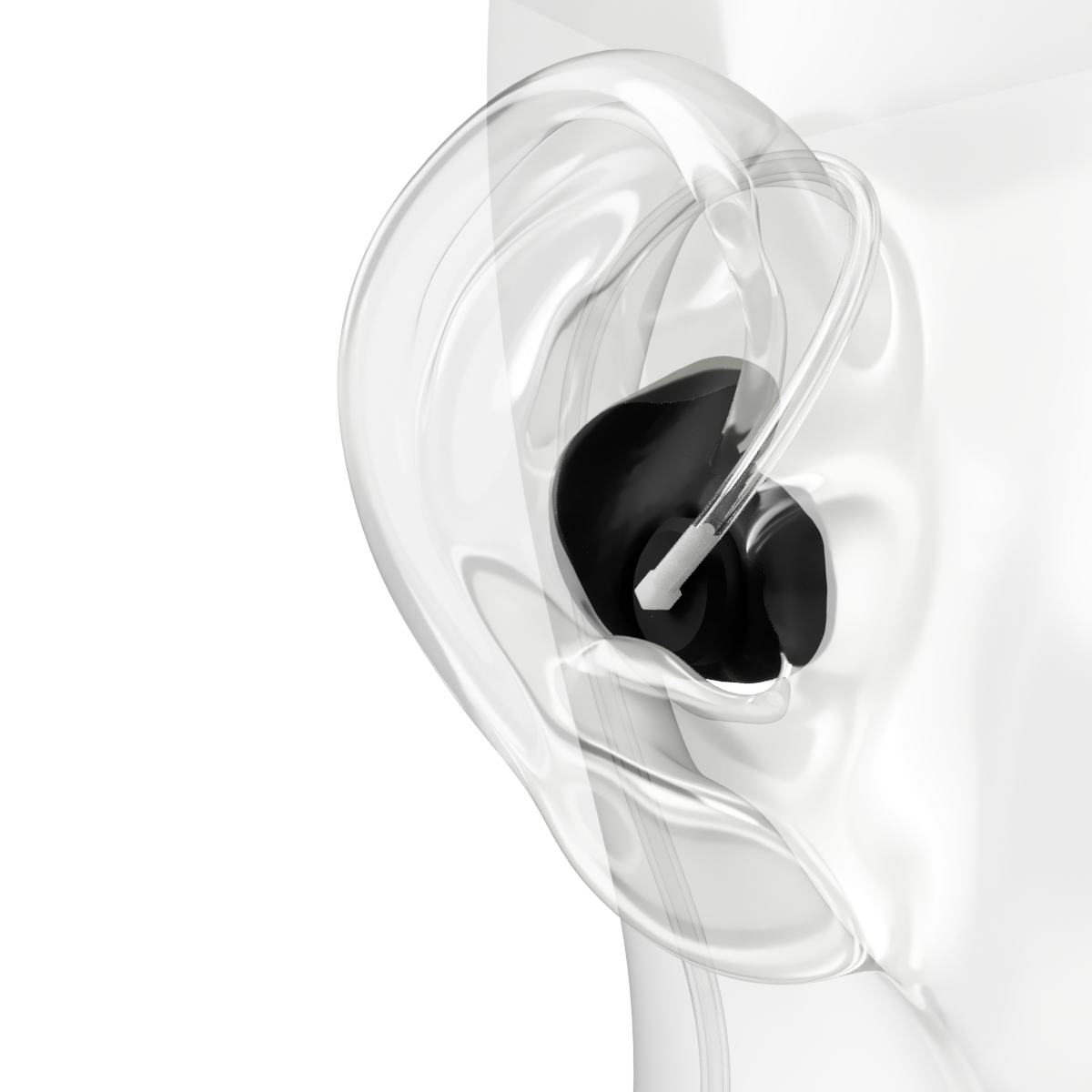 Decibullz - Surveillance Earpieces + Isolation Gehörschutz schwarz