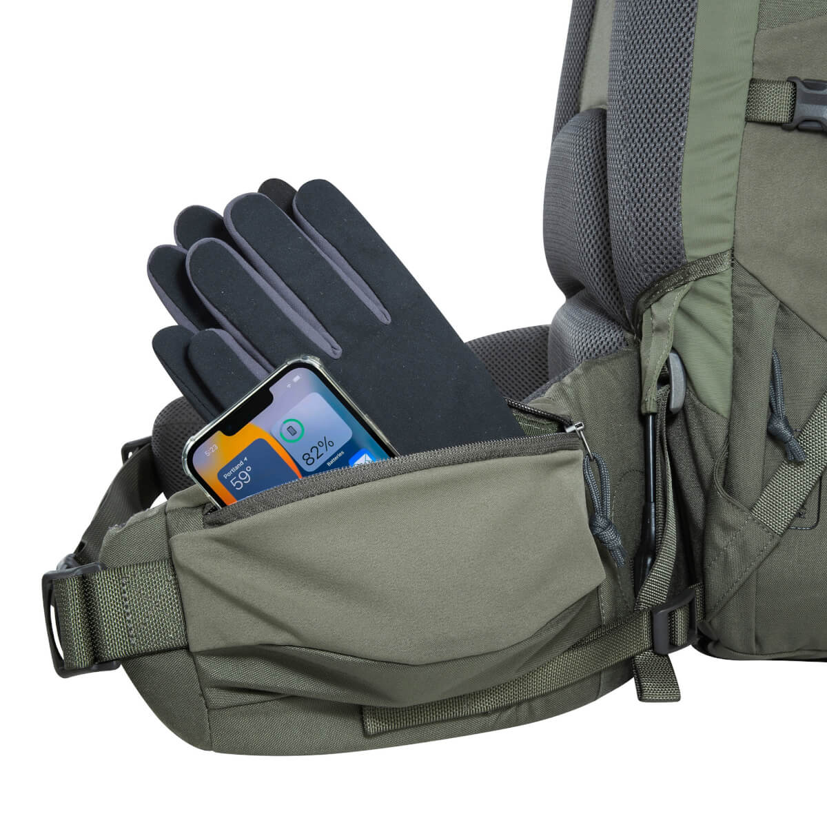 Yukon 70+10 Bushcraft Trekkingrucksack (stone-grey-olive)