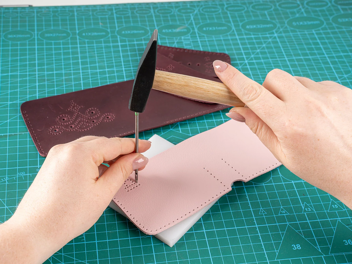 BeaverCraft - Lederhandwerk-Set „Wallet“ (Forest Brown)
