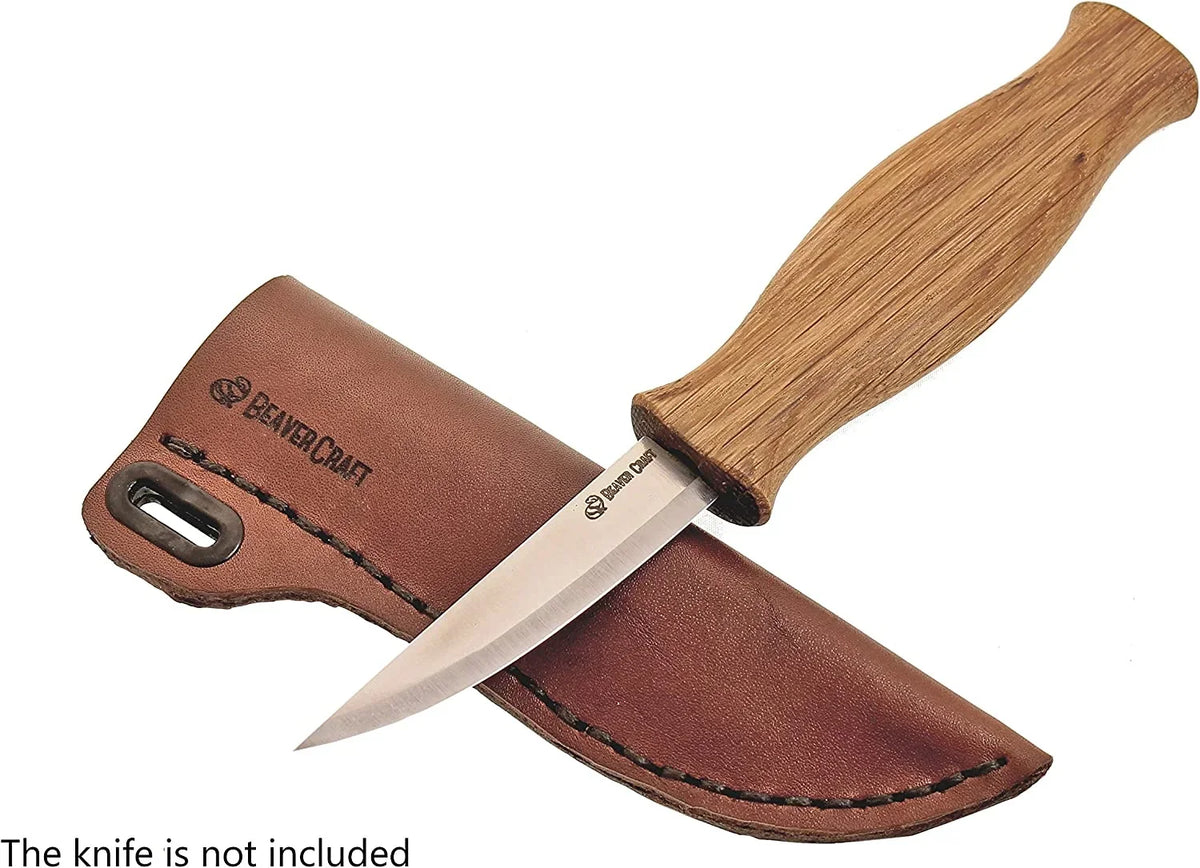 BeaverCraft - SH1 Lederscheide für gerade Messer